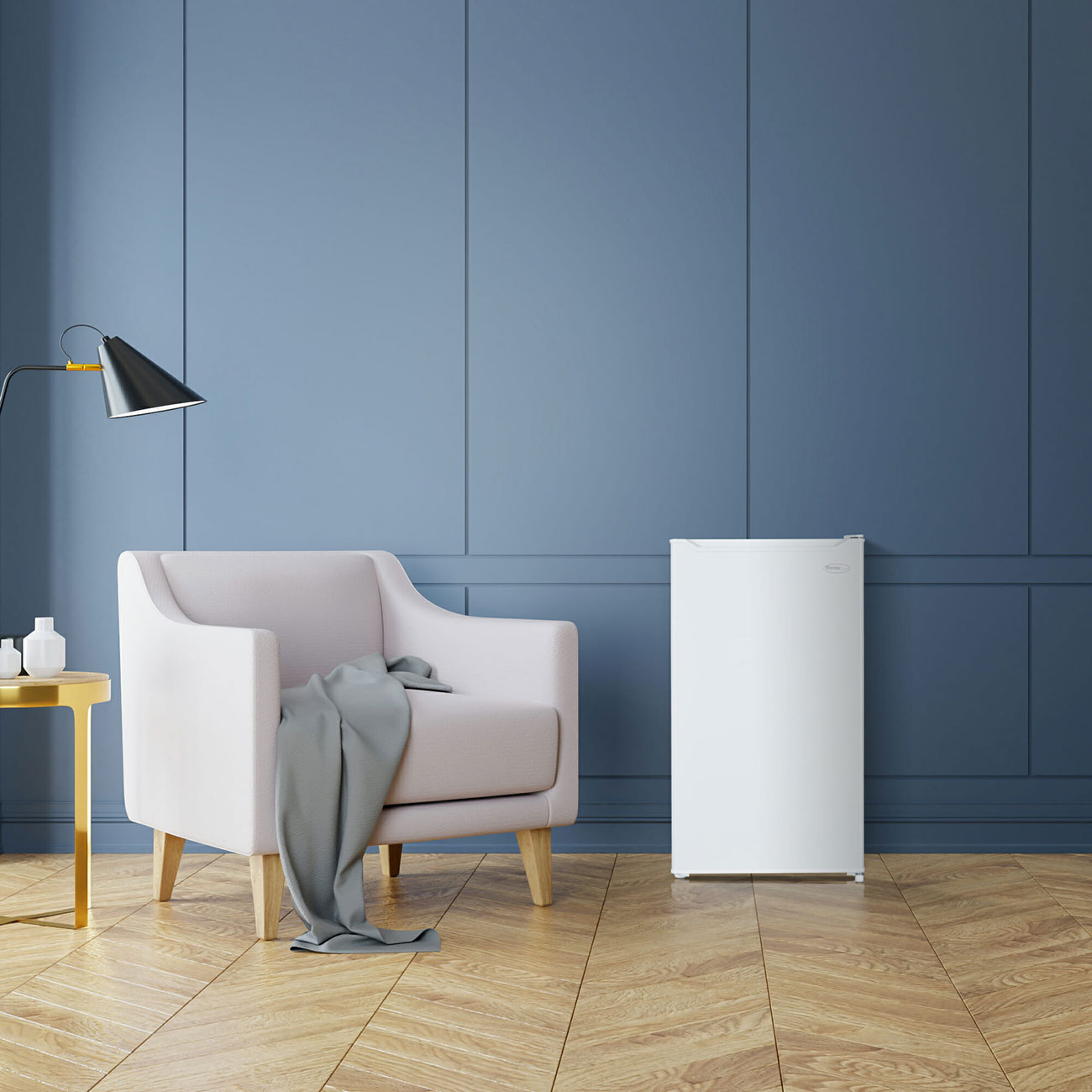 Lifestyle View Of Danby Compact Refrigerator In Room