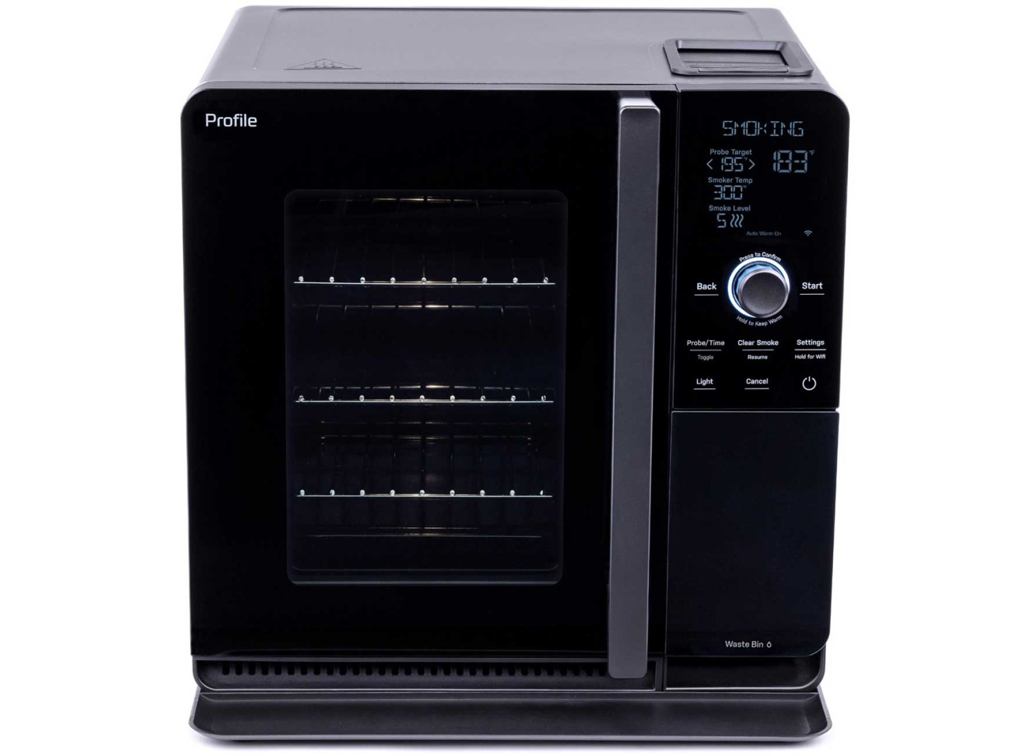 GE Profile Smart Indoor Smoker in Carbon Black | Abt