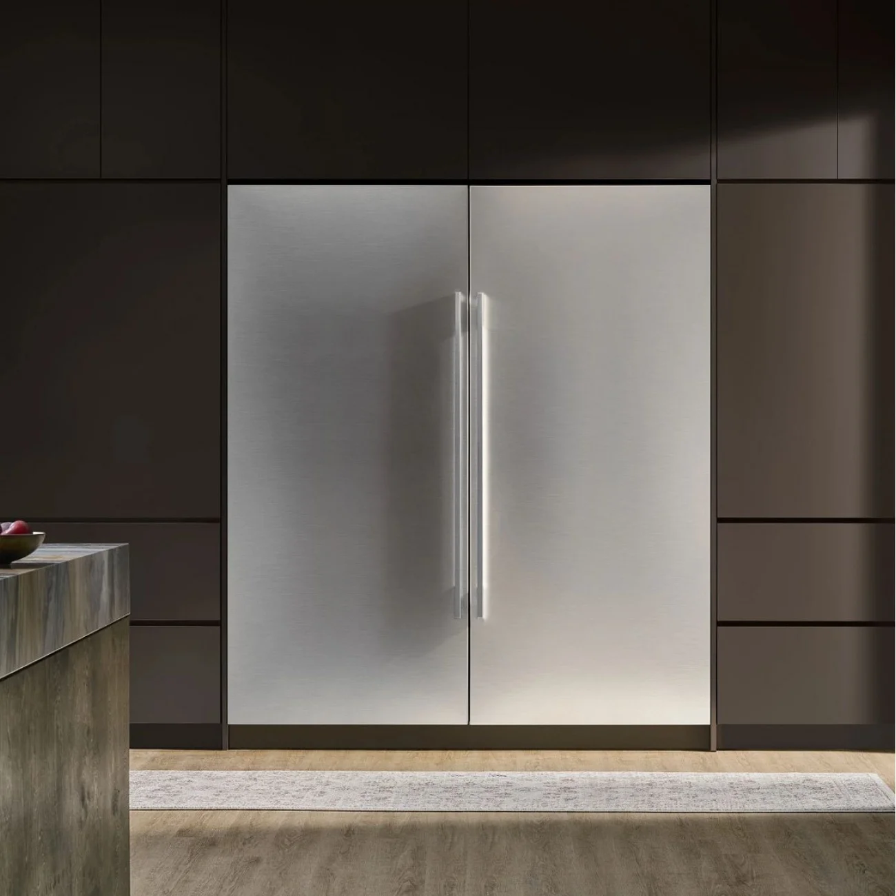 SKS refrigerator accessories in a premium kitchen setting