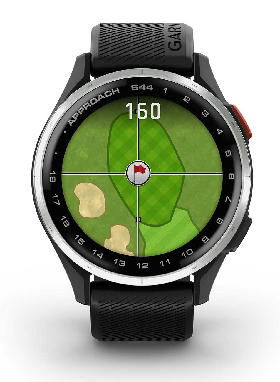 Front view of Smartwatch (Green View)
