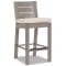 Sunset West Laguna Counter Stool in Driftwood | Canvas Flax Sunbrella