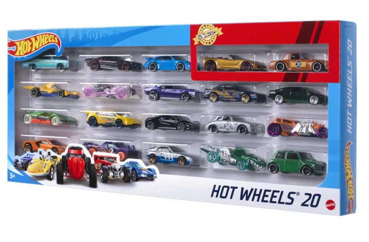 Hot Wheels 1:64 Scale 20-Car Pack HOTWHEELS20PK Abt