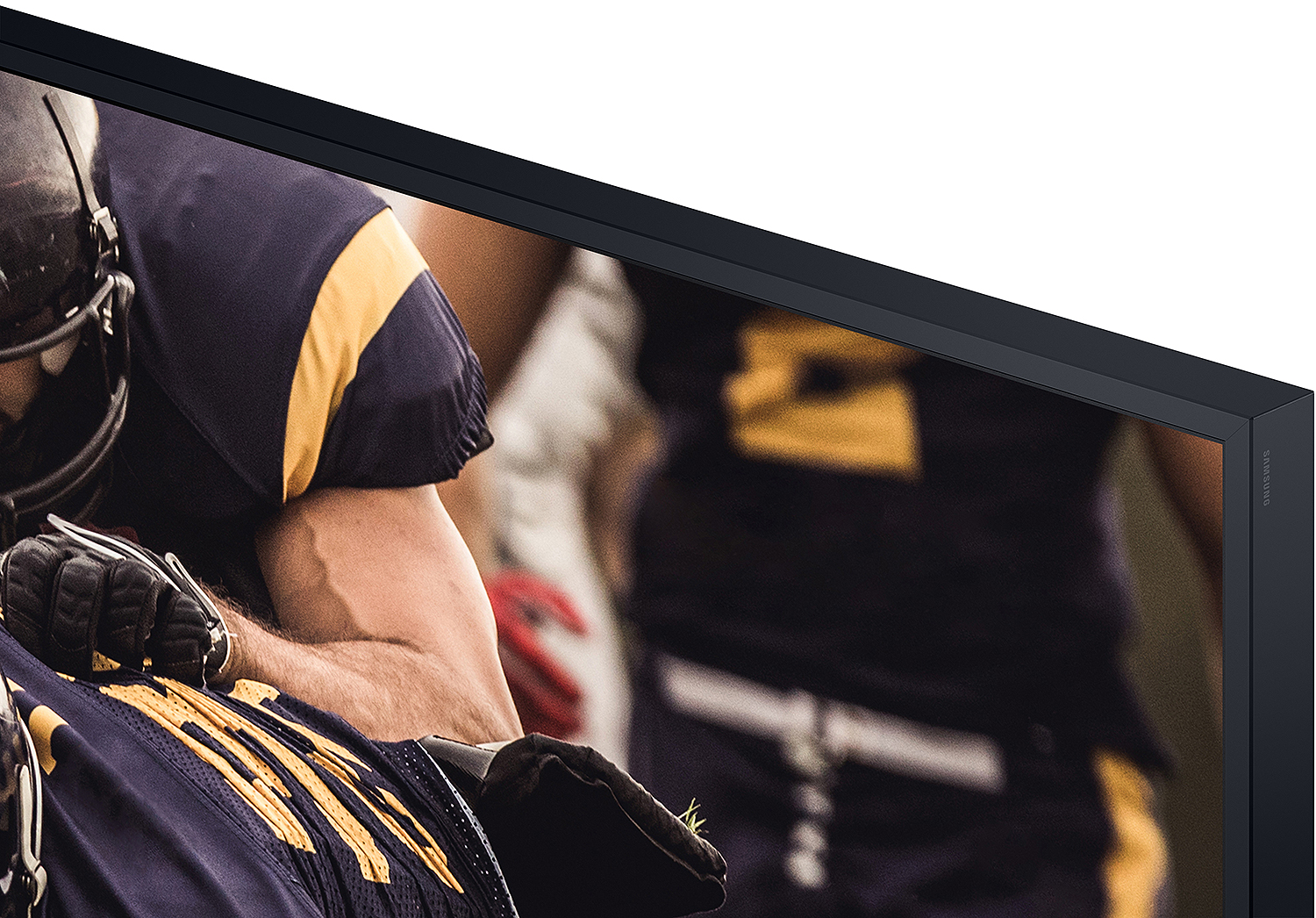 Corner image of Samsung The Terrace Black QLED 4K UHD Outdoor Smart HDTV
