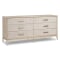 Four Hands Rosenell Dresser with 6 Drawers in Natural Oak Veneer