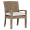 Sunset West Havana Dining Chair in Canvas Flax Sunbrella | Aged Tobacco
