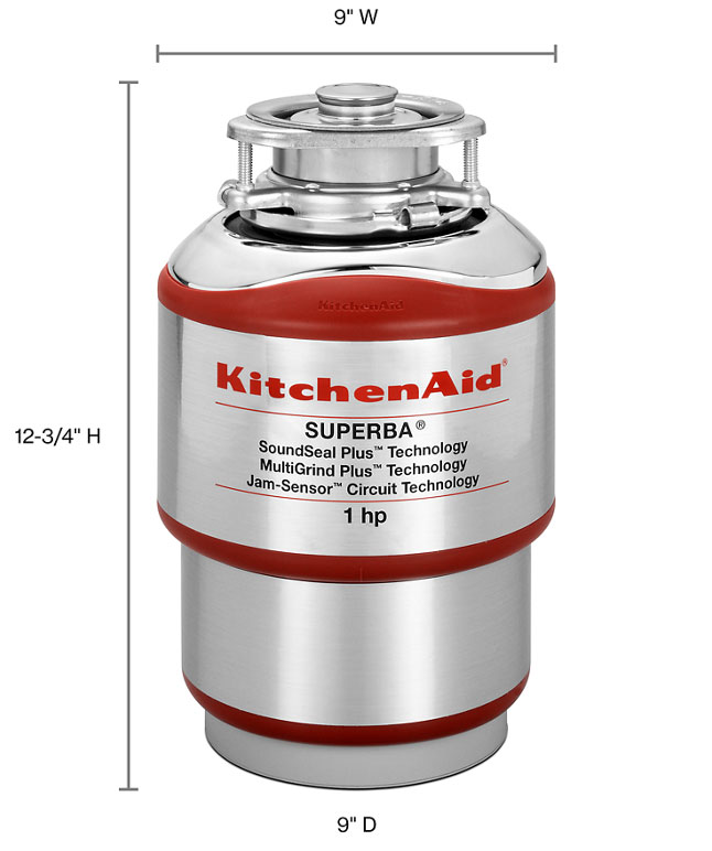 KitchenAid Continuous Feed Garbage Disposal KCDS100T