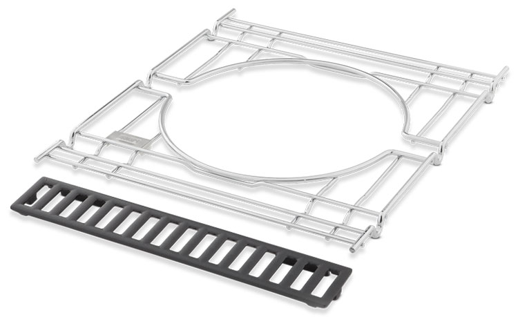 Angle view of frame kit in Stainless Steel.