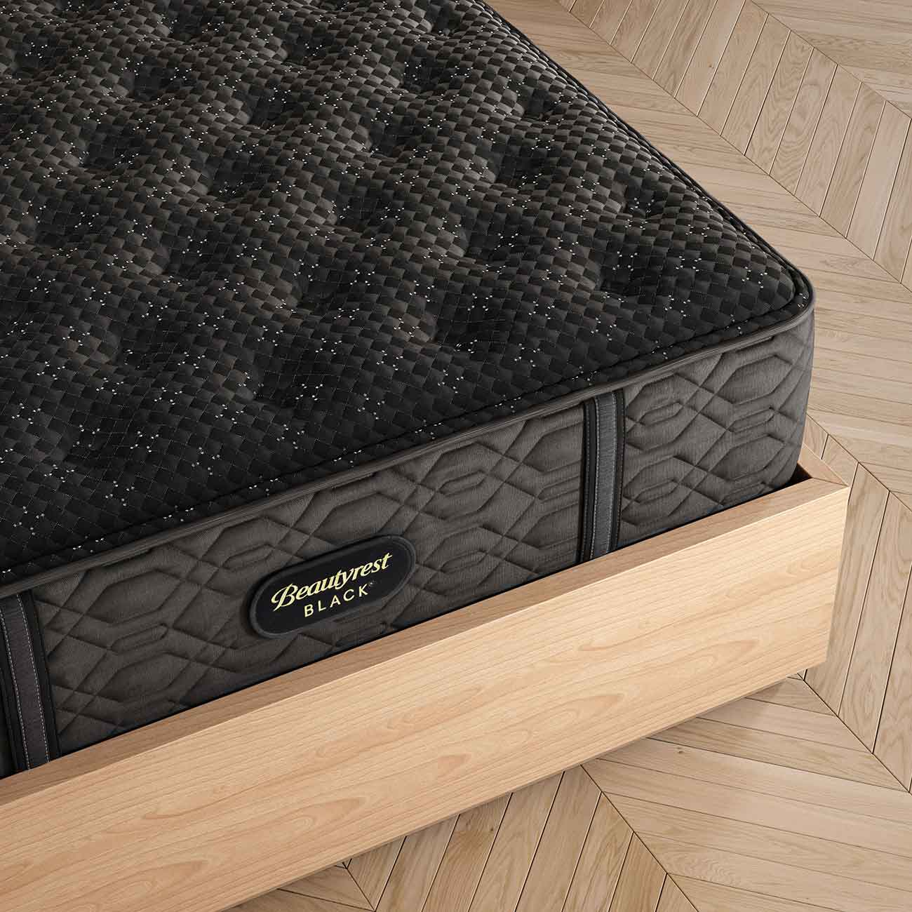 View of Beautyrest Mattress bottom corner