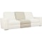 Hooker Furniture Living Room Optimus Armless Chair - Small - in Matera Pearl Fabric