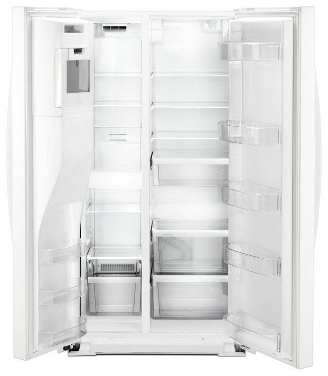 Large image of Whirlpool ADA 36" White Counter Depth Side-By-Side Refrigerator