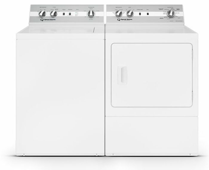 Speed Queen 7 Cu. Ft. White Gas Dryer DC5003WG Abt