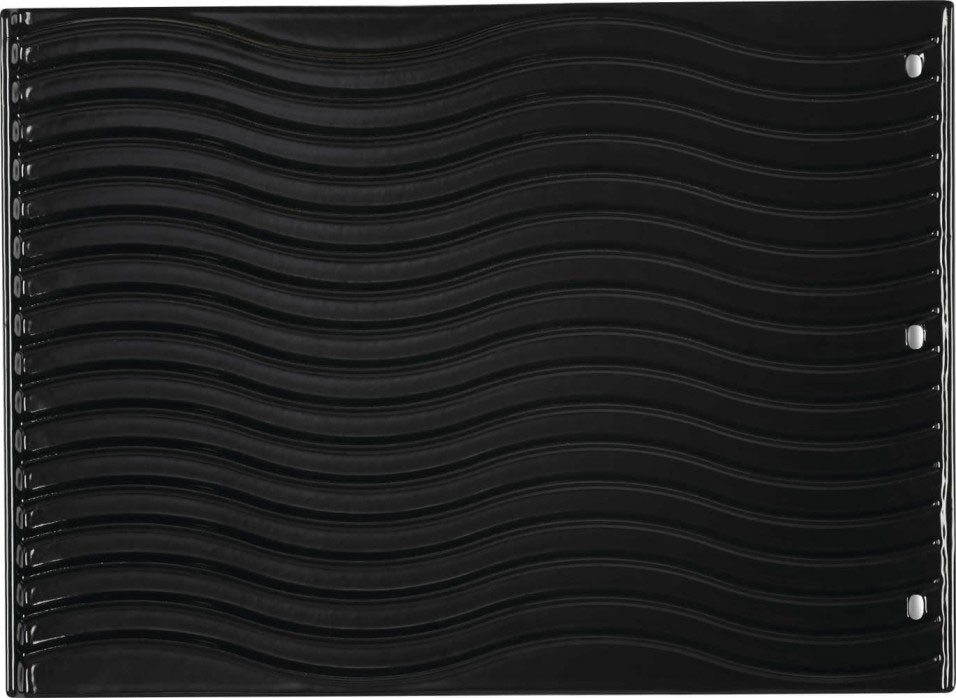 Closeup View of Wavy Grated Side Of Griddle