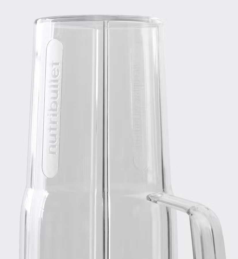 Top of an Empty Gray NutriBullet Pro 1000 Personal Blender
