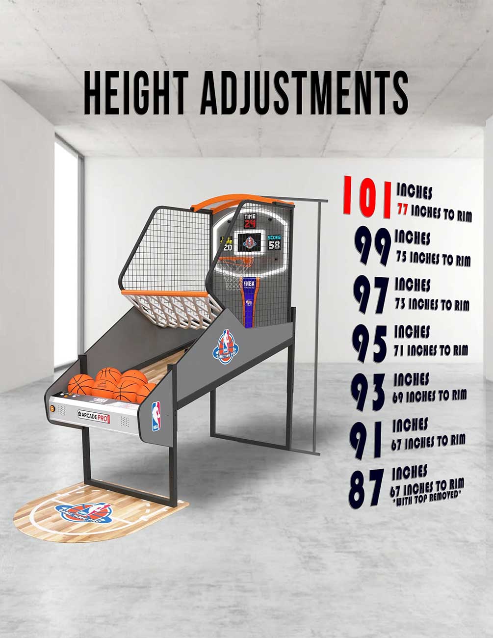 ICE - GAMETIMEPRO8FT - Game Room Furniture