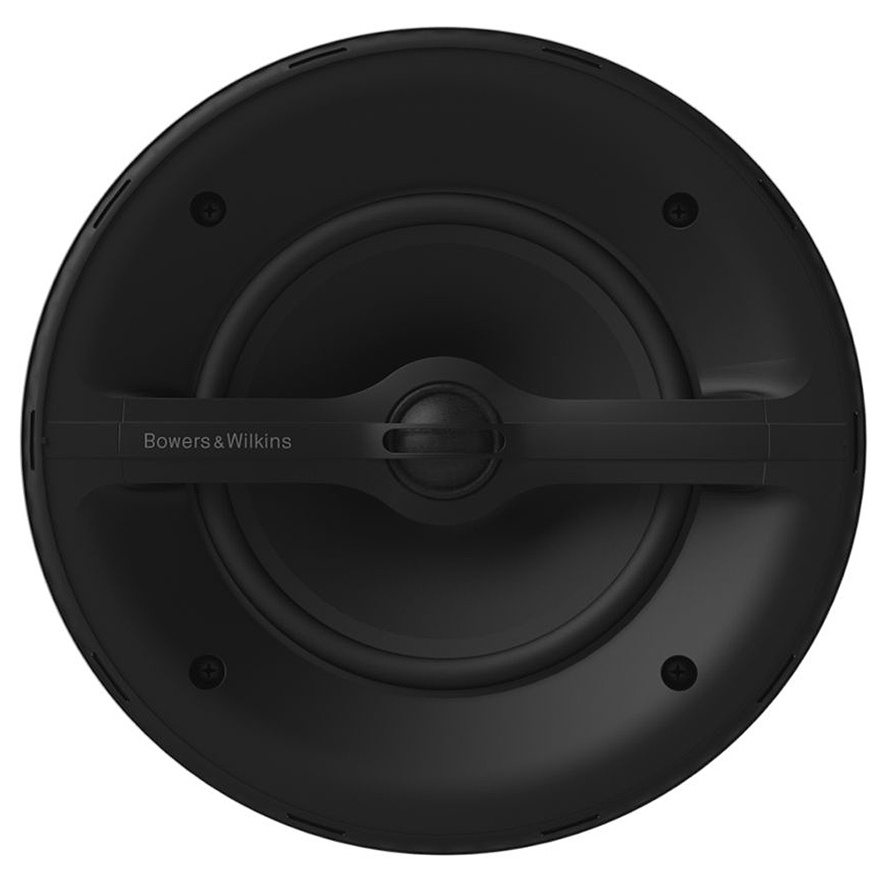 Front view of B&W loudspeaker.