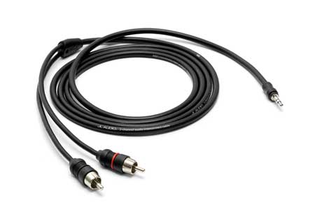 Large image of JL Audio 2-Channel Mini To RCA Audio Interconnect Cable 