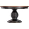 Hooker Furniture Americana Dining Table Round Pedestal with 22-Inch Leaf in Molasses