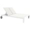 Sunset West Newport Double Chaise in Satin White | Phifertex Sling