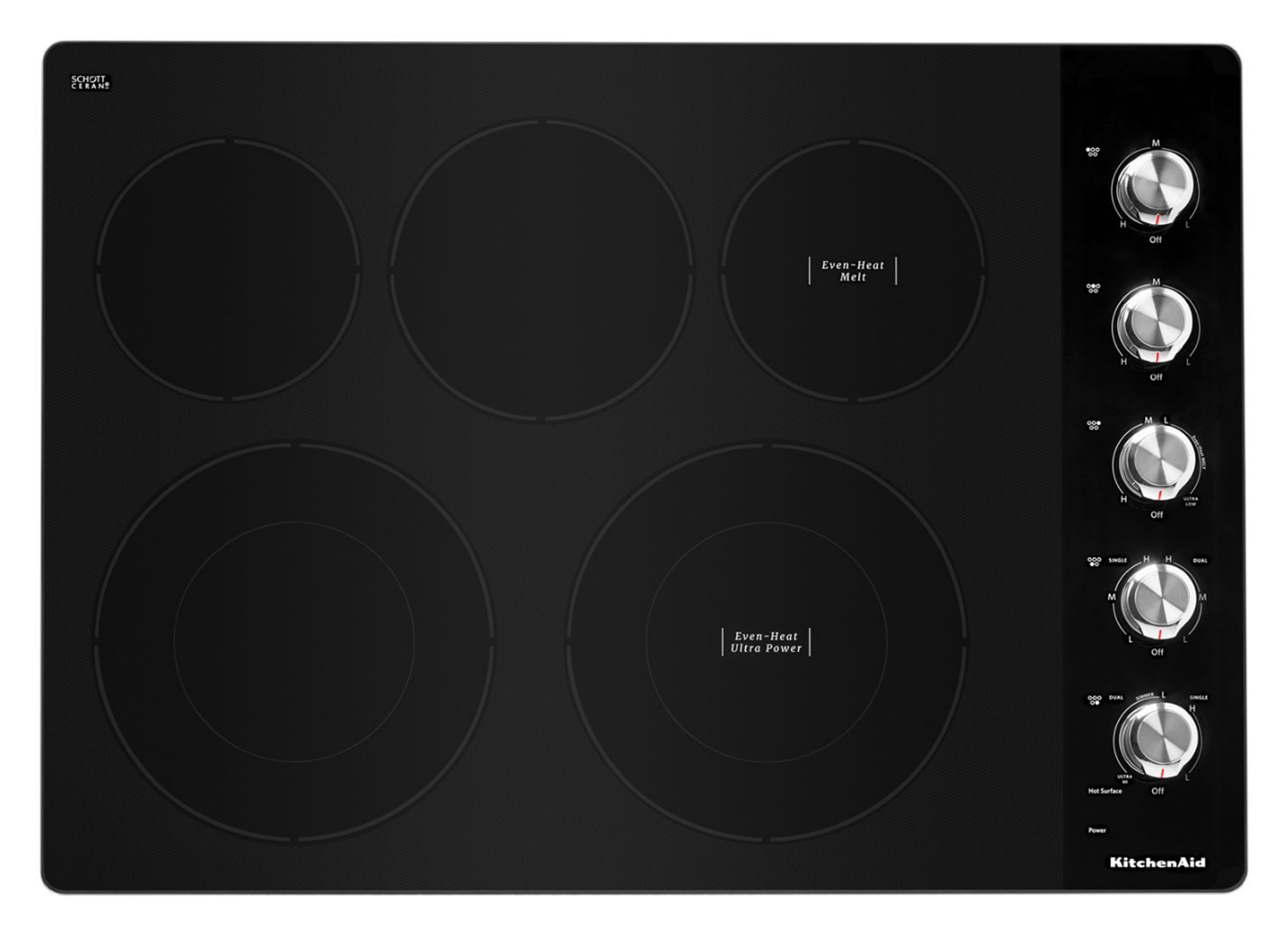 KitchenAid 30" Stainless Electric Cooktop KCES550HSS Abt