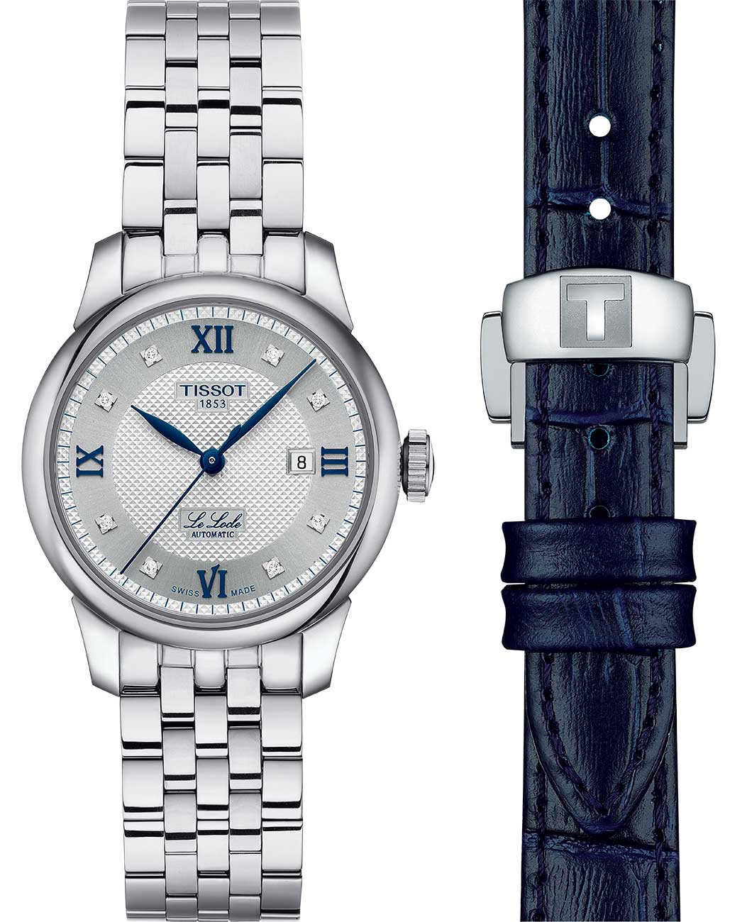 View of Tissot Le Locle Automatic Lady 20th Anniversary Watch Set