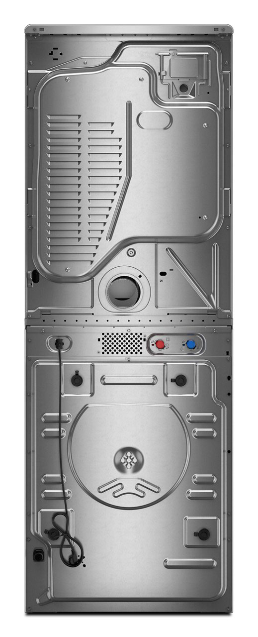 Rear View of Washer and Dryer