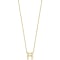 Roberto Coin 18K Yellow Gold Tiny Treasures Love Letter H Pendant With Diamonds