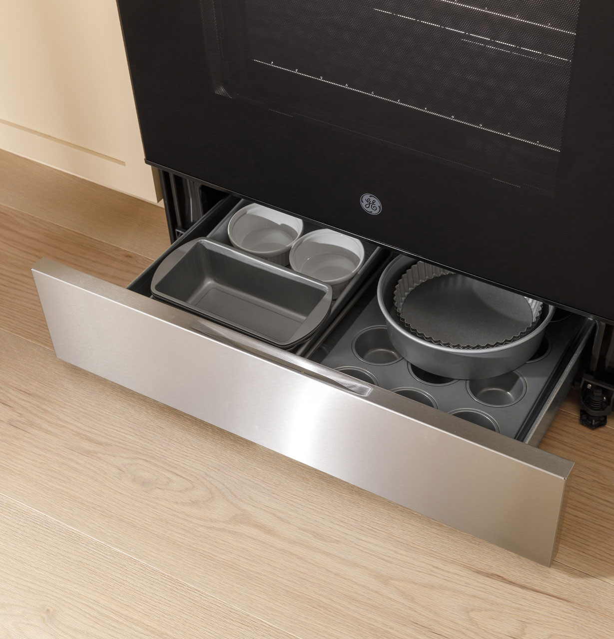 Drawer View of GE Electric Range