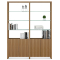 BDI Linea 64" Natural Walnut 2-Shelf System
