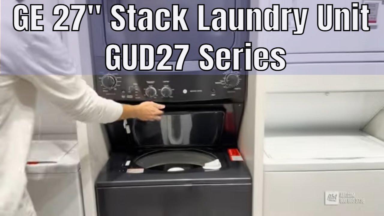 Watch GE 27 Inch Stack Laundry Unit (GUD27 Series) Walkthrough