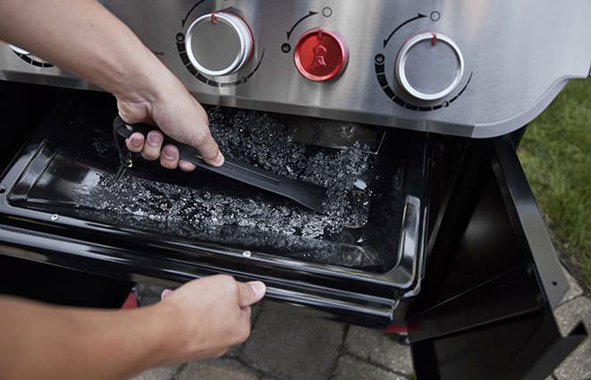 Ash Catcher View of Weber Grill