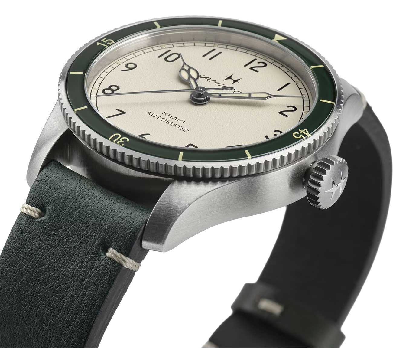 Angled Bar Code Hamilton Khaki Aviation Pilot Pioneer Watch 38mm - H76255810