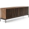 BDI Elements Media Console with 4 Tune Doors in Natural Walnut