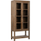Classic Home Kharga Tall Display Cabinet in Natural