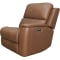 Flexsteel Power Recliner RAF Henry with Power Headrest and Lumbar in Caramel Leather Finish