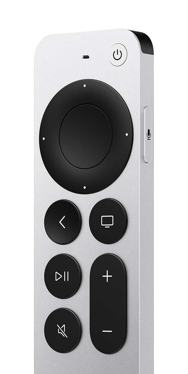 Siri Remote Detail Closeup Image