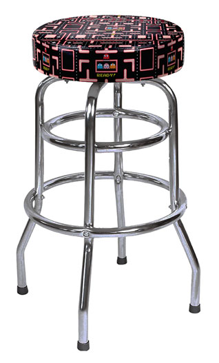 Front View of Namco Barstool with Chrome Legs