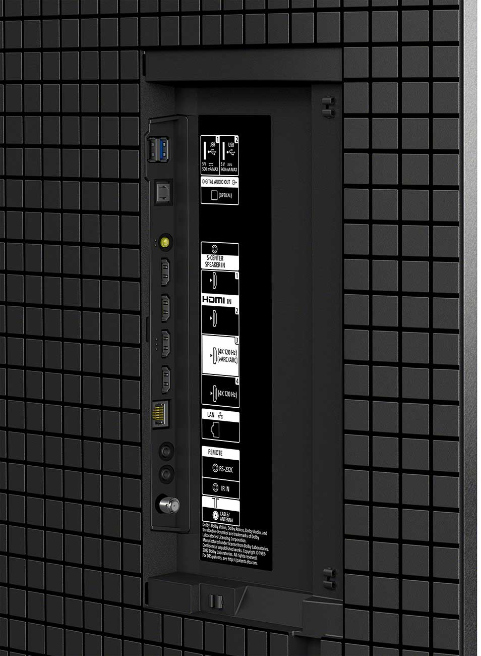 Close Up View Of The TV Ports