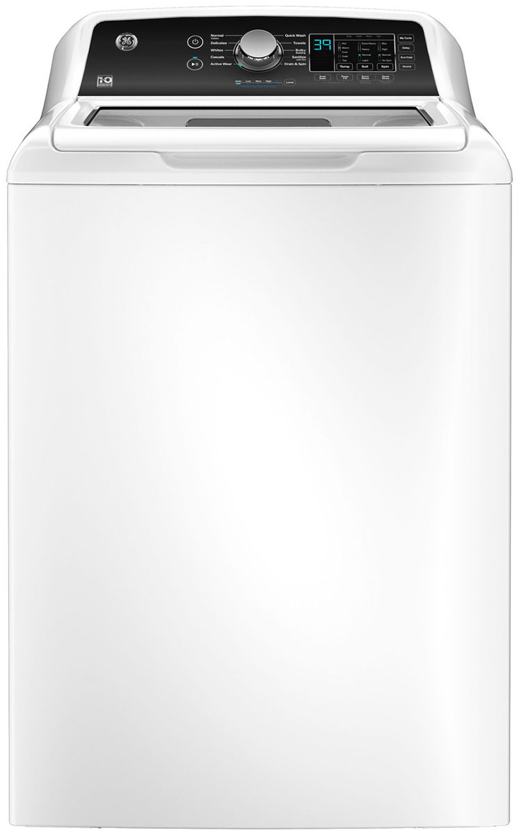 Front of washer in White.