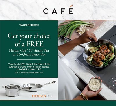 Cafe FREE Hestan Cue Smart Pan or Sauce Pot Promo