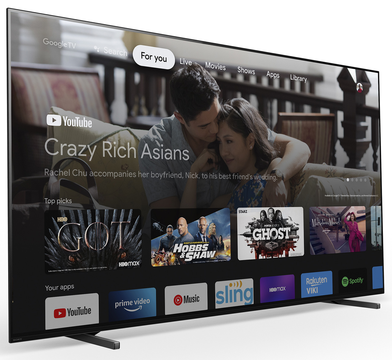 Left Angled View Image of Sony TV