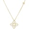Roberto Coin Princess Flower Open Frame Diamond Necklace - Small - in 18K Yellow Gold