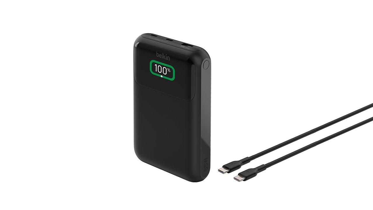 Watch Belkin BoostCharge 3 Port Laptop Power Bank 20K