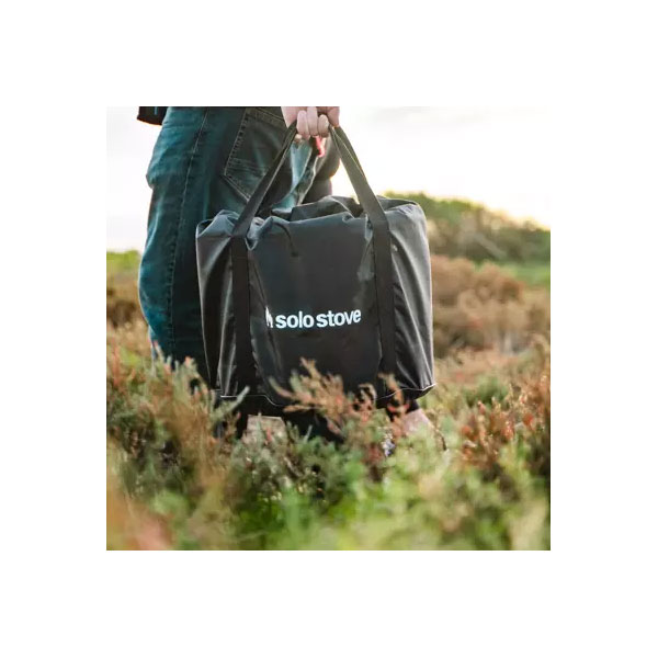 Person Carrying the Solo Stove Bonfire in Carrybag