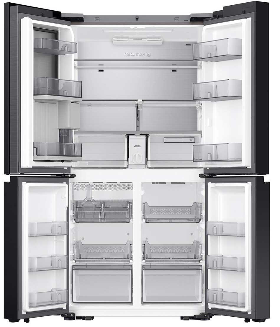 Open view of Samsung Bespoke Refrigerator