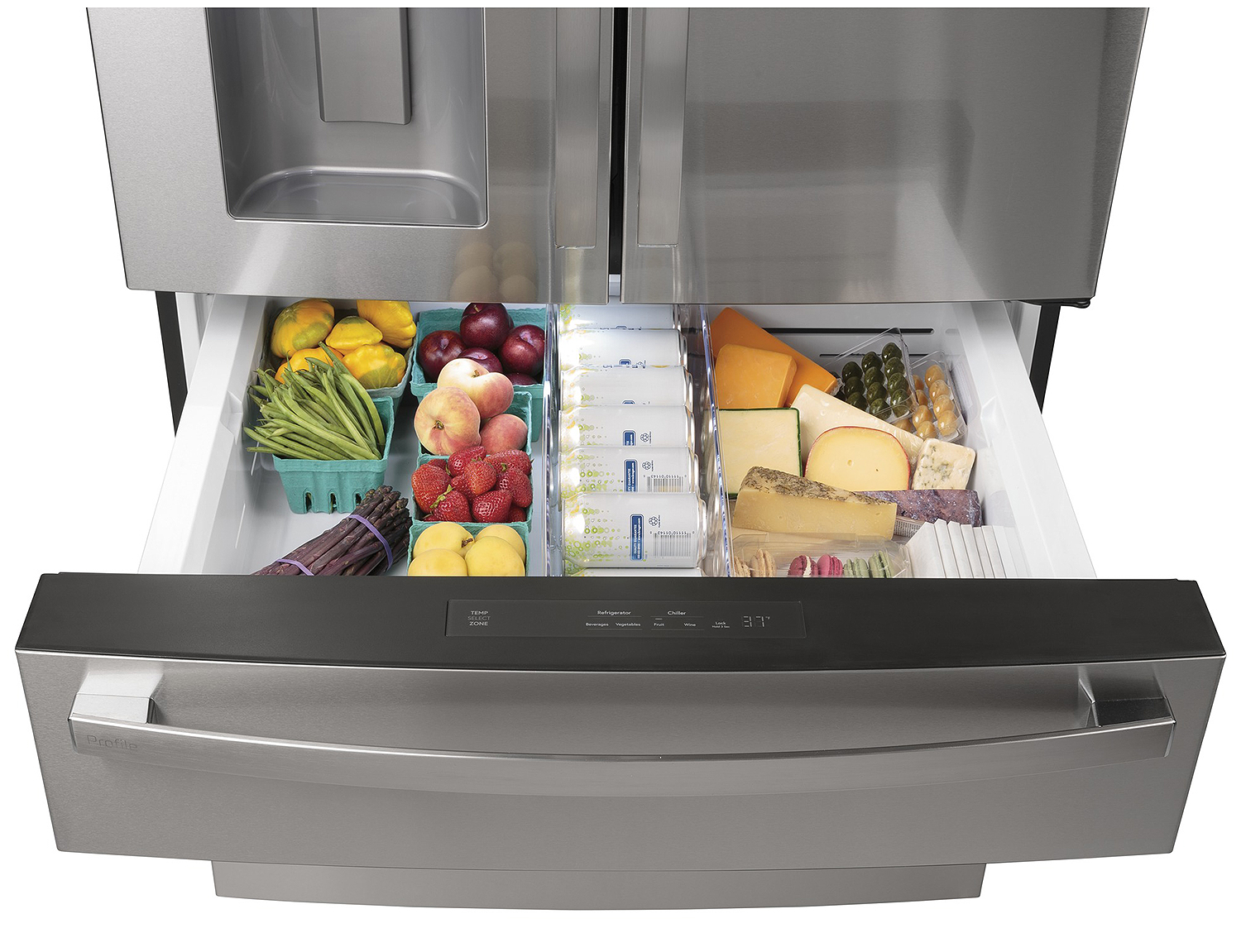 Full freezer drawer.