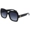 Gucci GG0036SN Oversized Square Sunglasses w/ Grey Gradient Lenses, 54mm