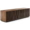 BDI Elements Media Console Rolling Plinth Base with 4 Tune Doors in Natural Walnut