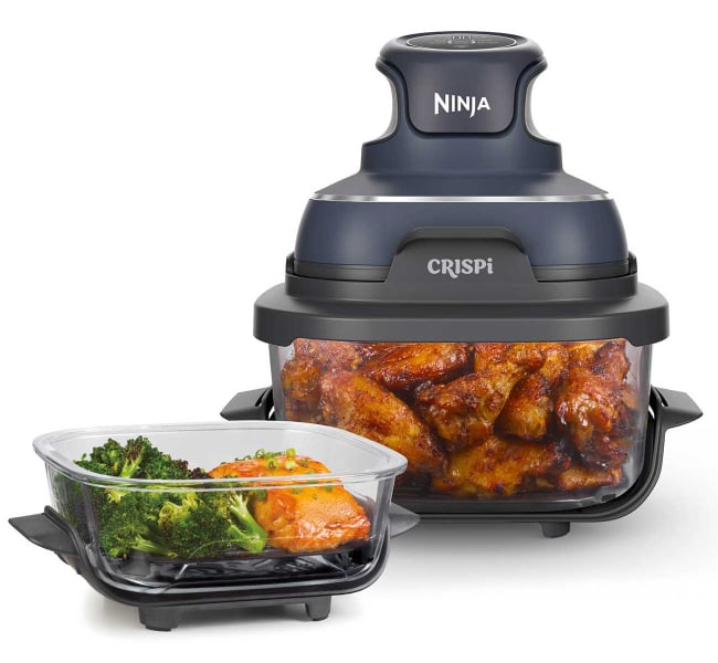 Ninja Crispi Glass Air Fryer with Leak-Proof Lids