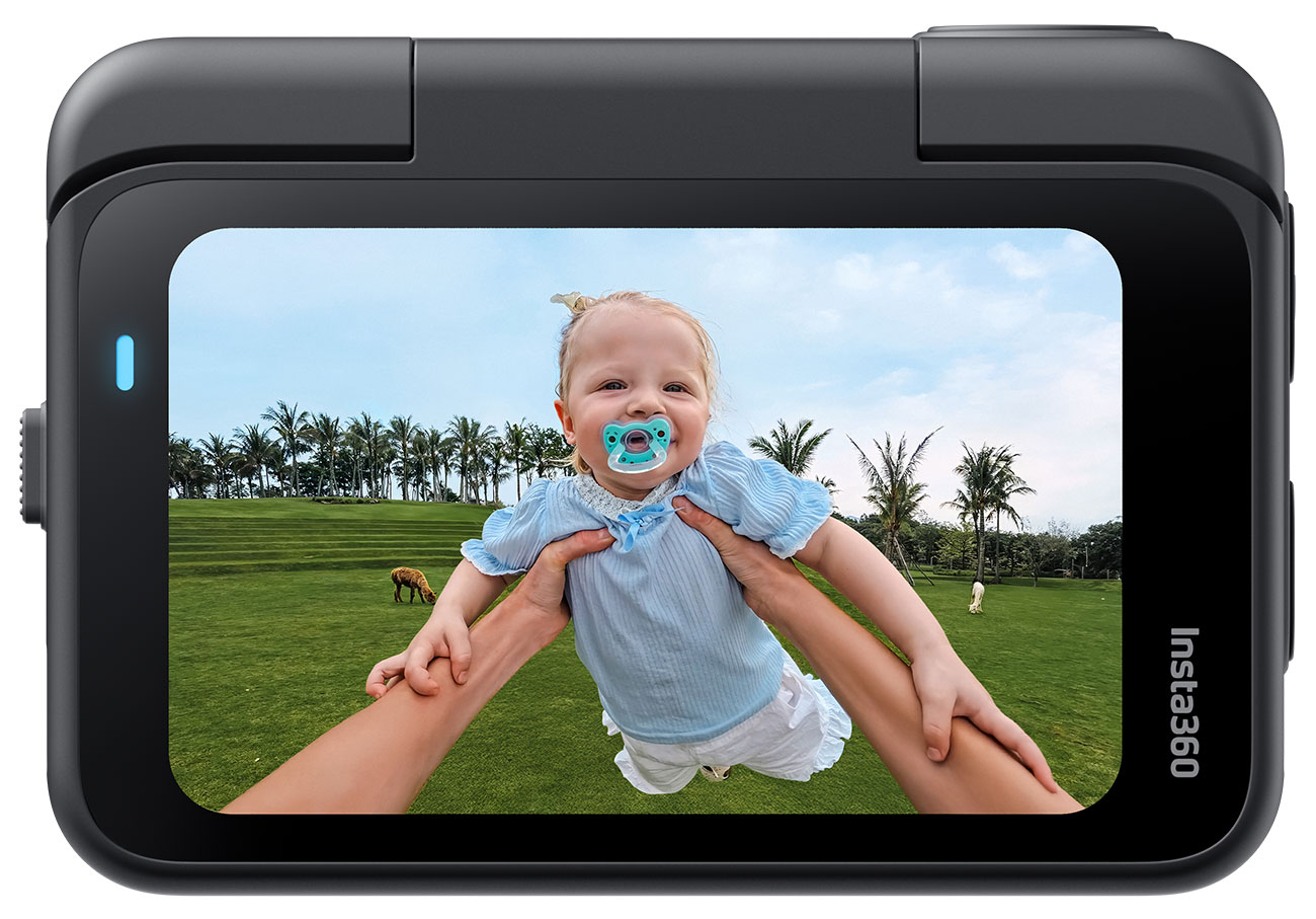 Rear View of Insta360 Action Camera
