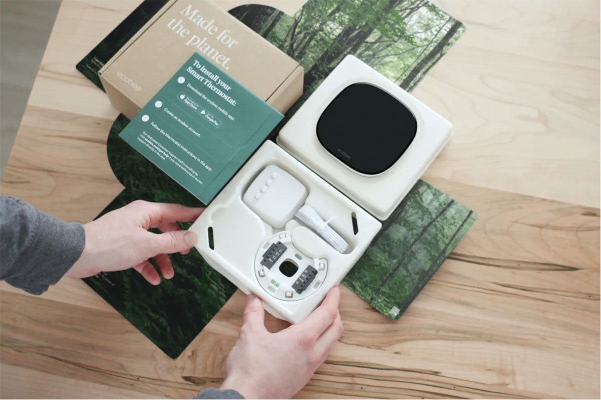 ecobee Smart Thermostat Enhanced - EB-STATE6L-01 | Abt eb state6lpc 01